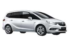 Car Hire Newtownabbey - Vauxhall Zafira 5 + 2 - Minibus hire Newtownabbey